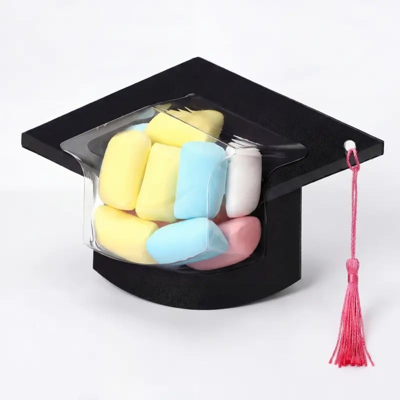 🎓30-pack graduation cap candy cards, 2026 graduation candy dome greeting card gift with tassel chocolate box