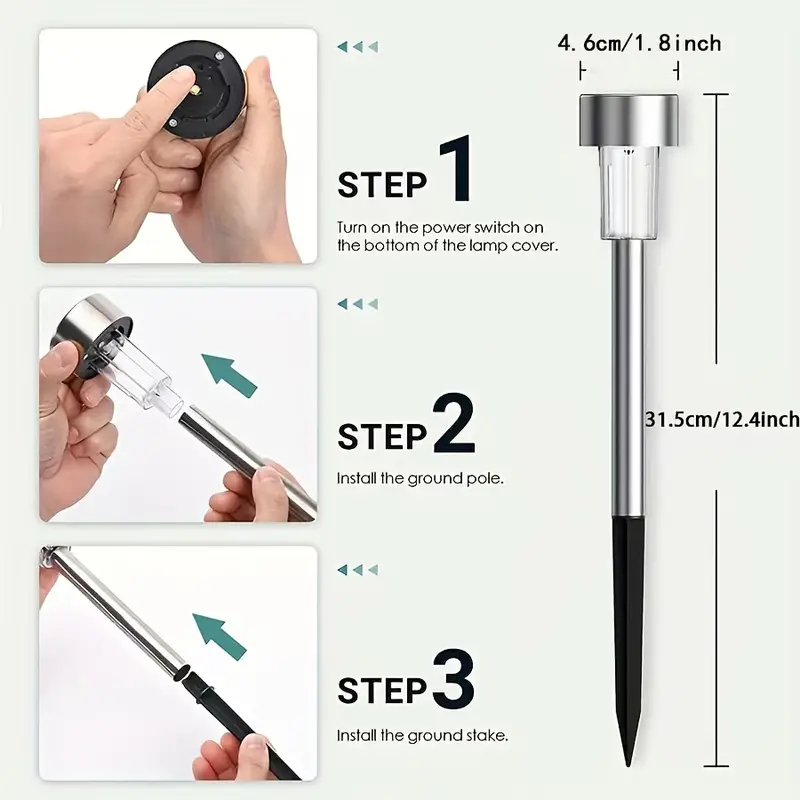 Outdoor Solar Landscape Lawn Light