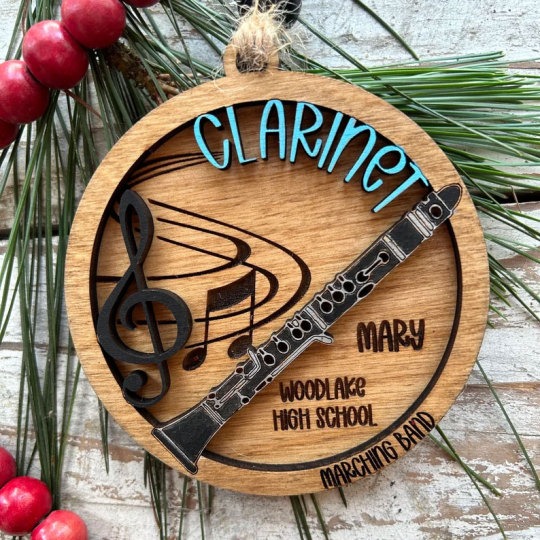 Personalized Band Christmas Tree Ornament