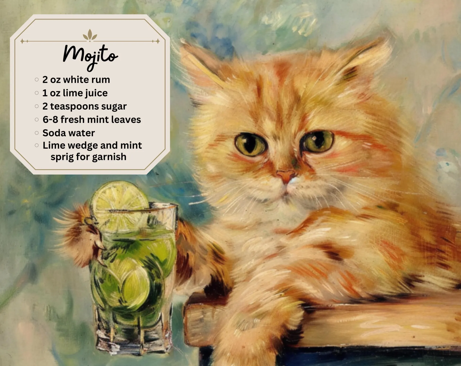 2025 Cat Cocktails Calendar