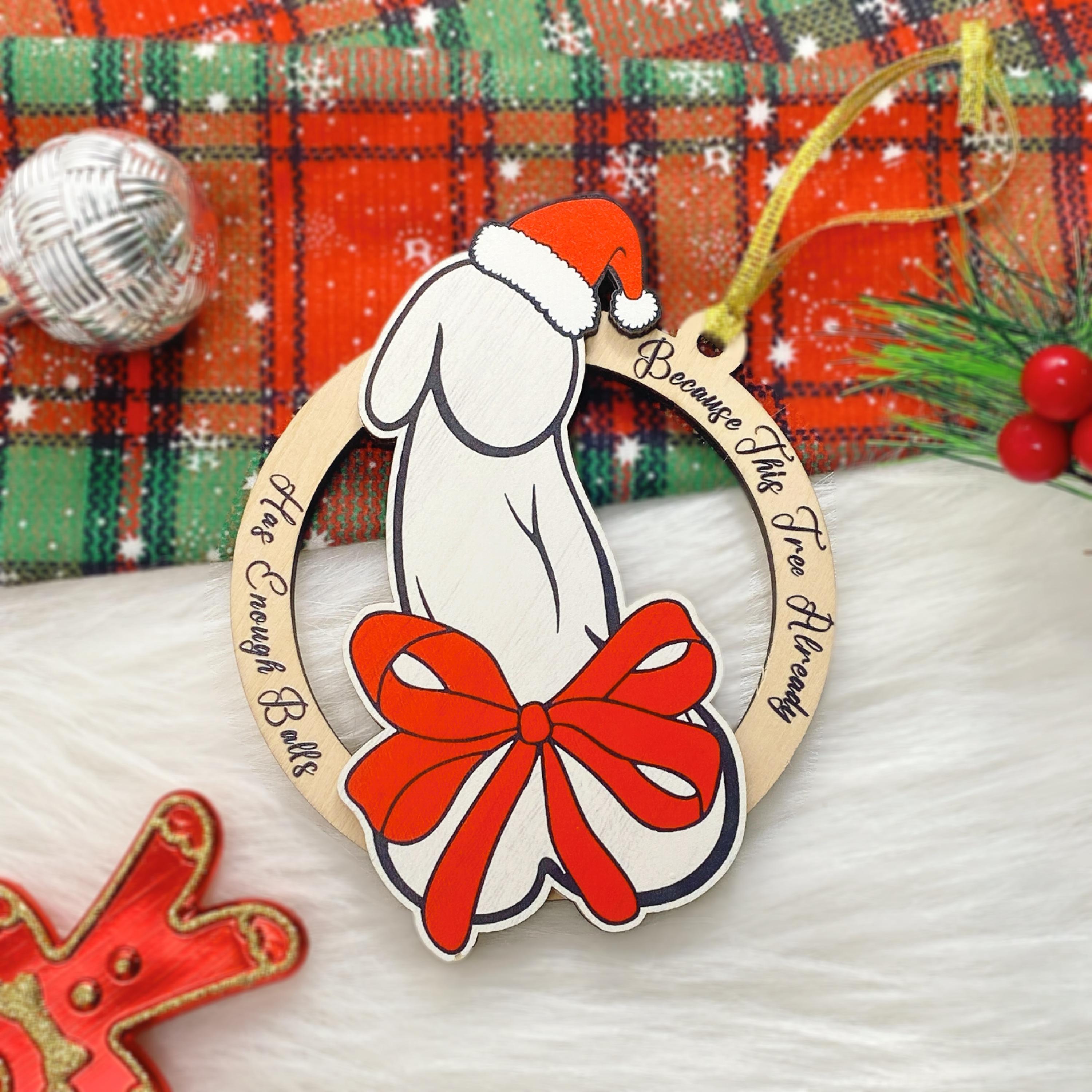 🤣Little Saint Nick: Hilarious Offensive Christmas Ornament