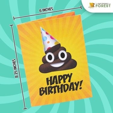 💩💩Plays & Sings Poo Plush Happy Birthday Card