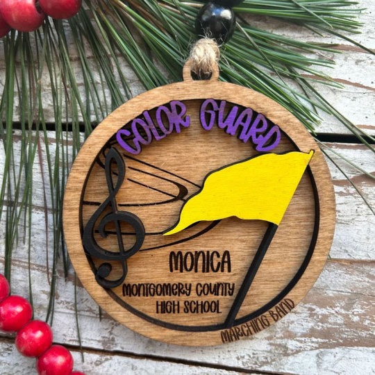 Personalized Band Christmas Tree Ornament