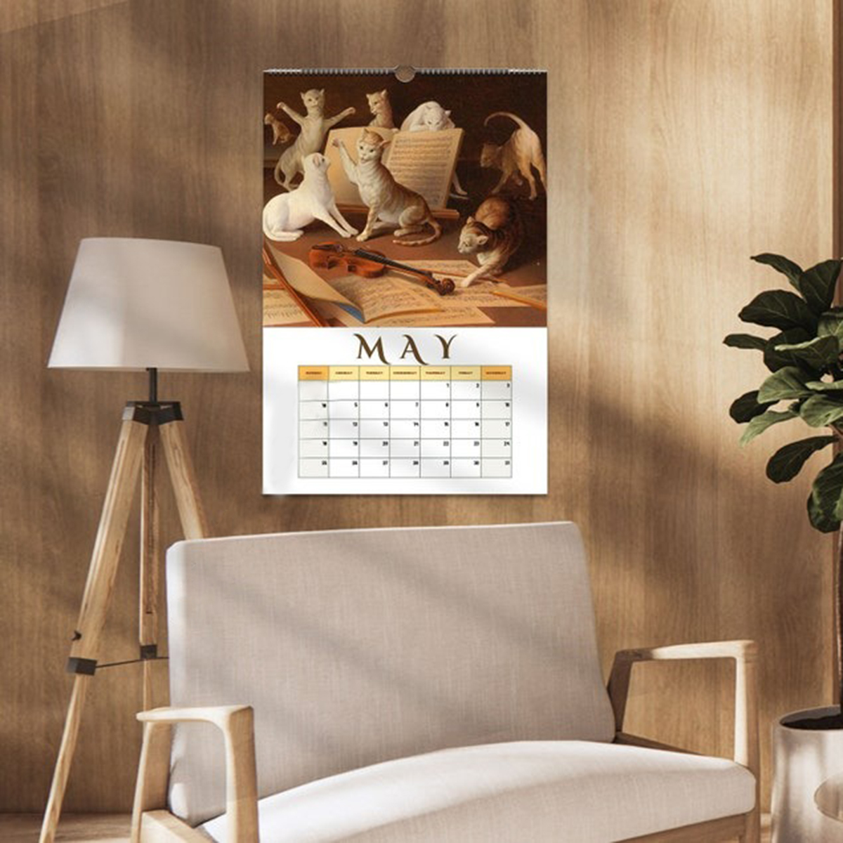 🔥2025 Music Cat Wall Calendar