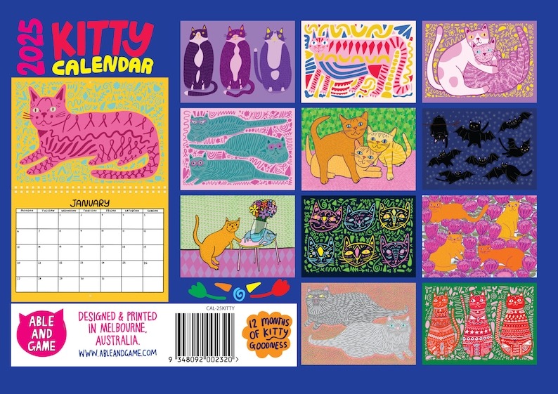 🐱2025 Kitty Calendar 