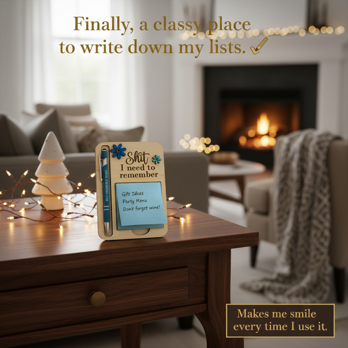 🤣The "Shit I Need to Remember" Sticky Note Holder 