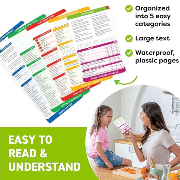 Air Fryer Cheat Sheet Cooking Guide Booklet