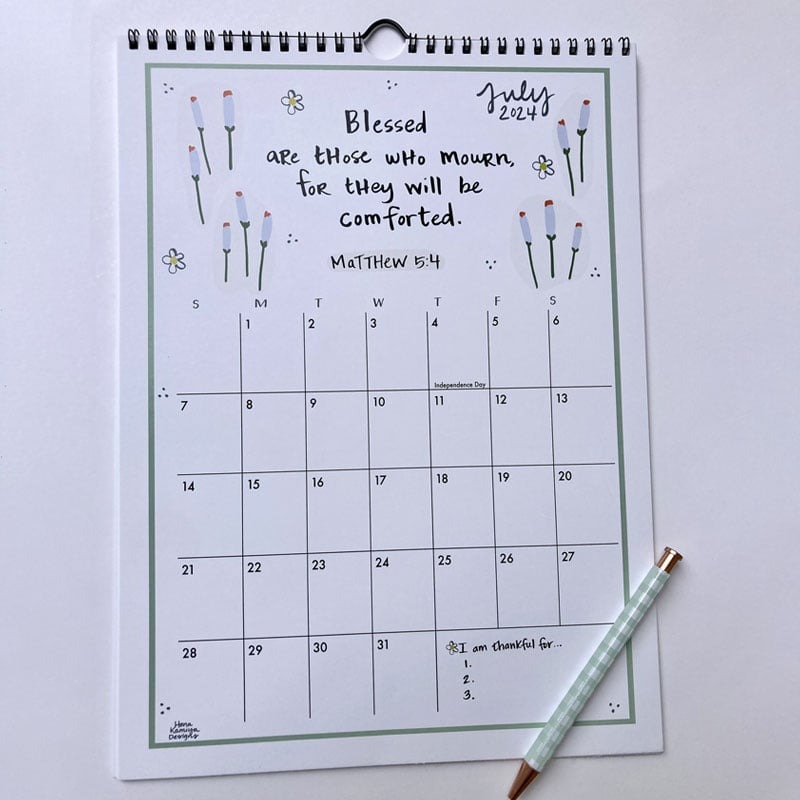 2024 Wall Calendar, Christian gifts for Women