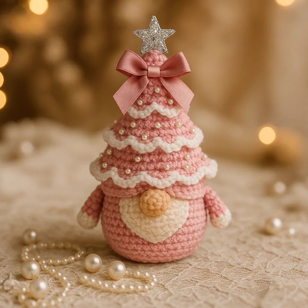 DIY Crochet Christmas Tree Gnome Kit