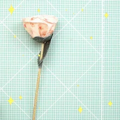 Fabric Roses - With Instructions + Template