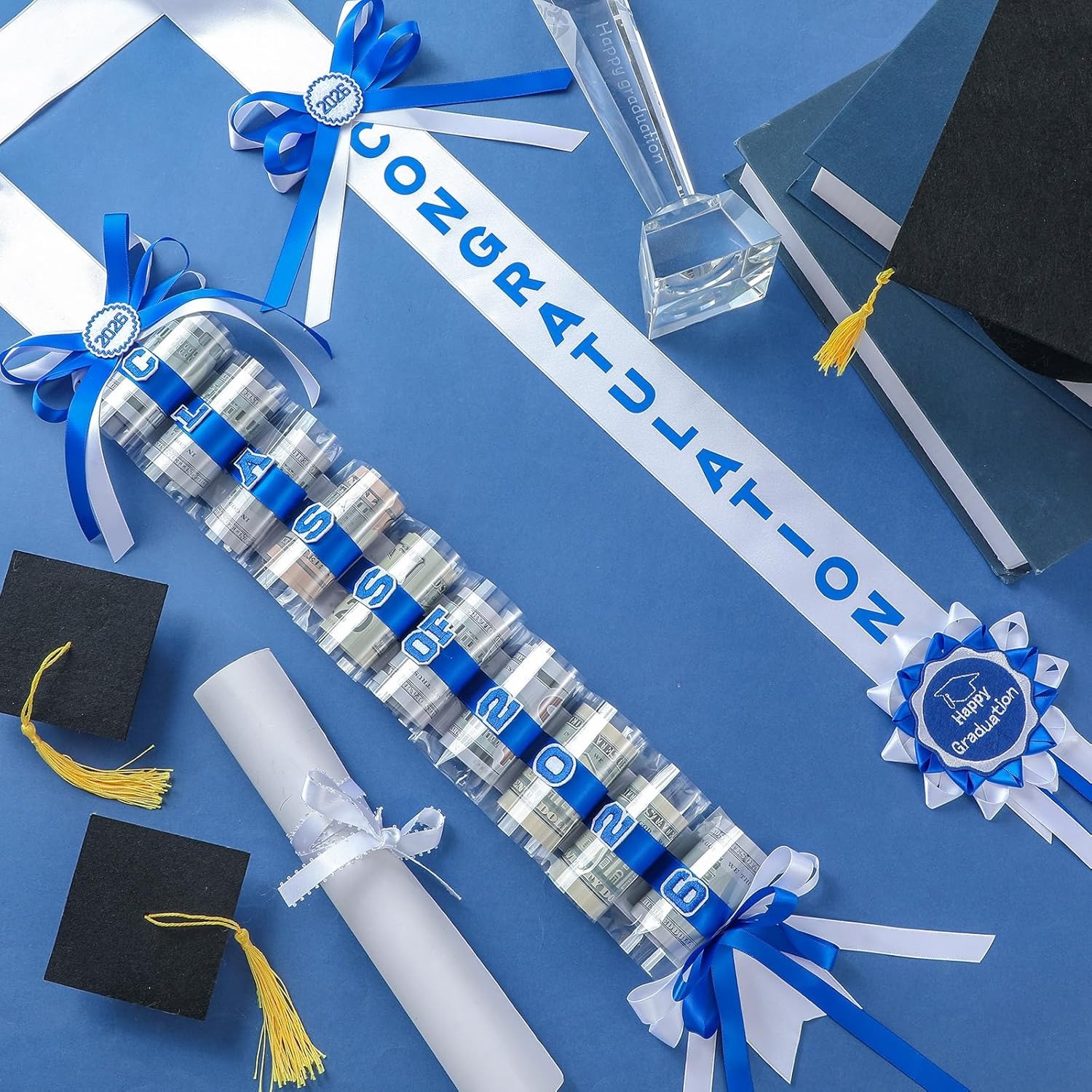 Lyrow Graduation Money Lei Class of 2026 Double Braided Lei Gift