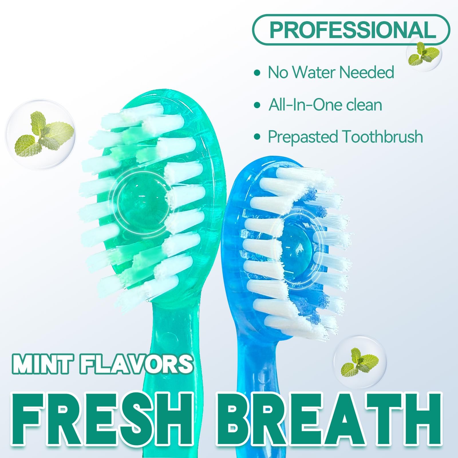 5-in-1 Disposable Travel Toothbrush