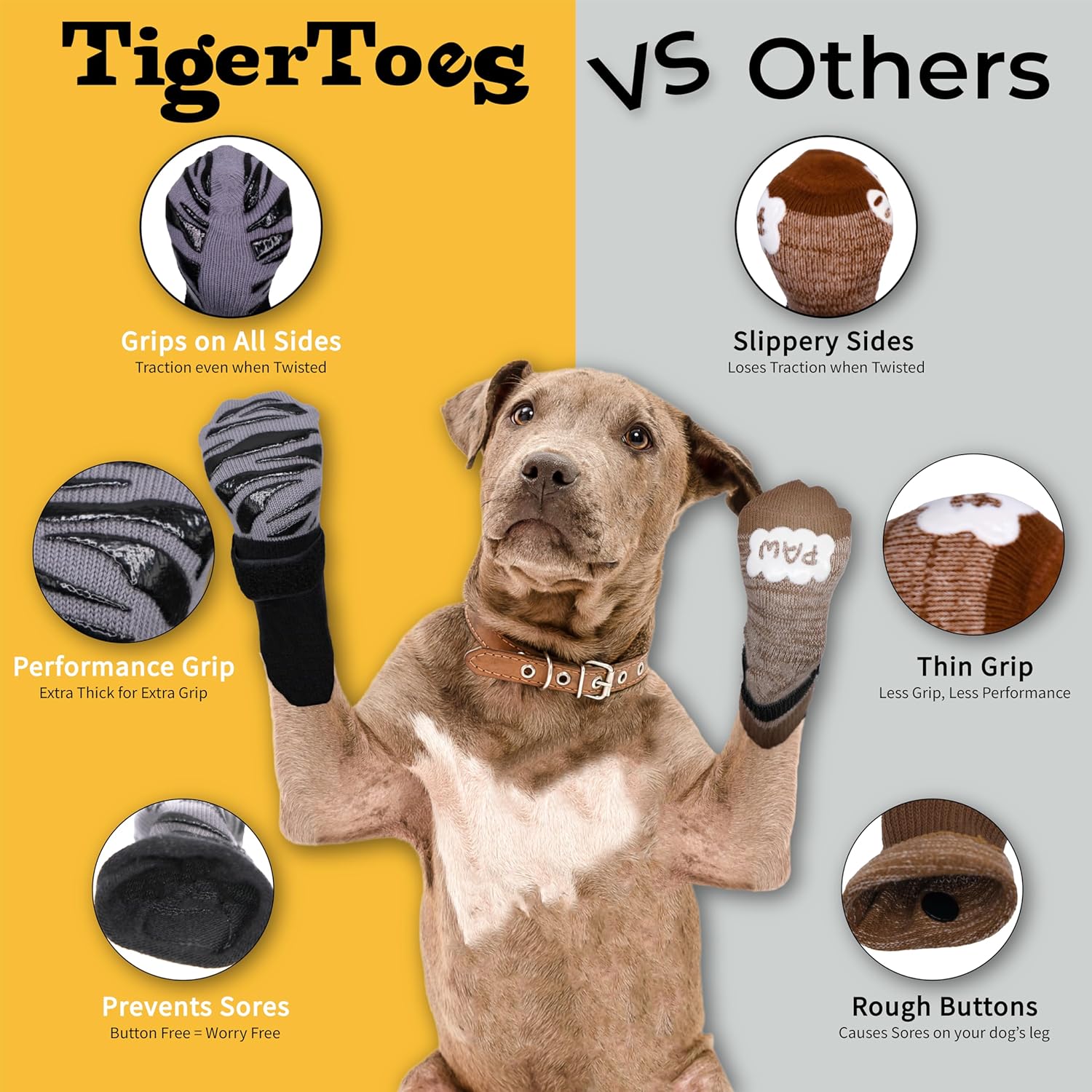 🐕Premium Non-Slip Dog Socks for Hardwood Floors