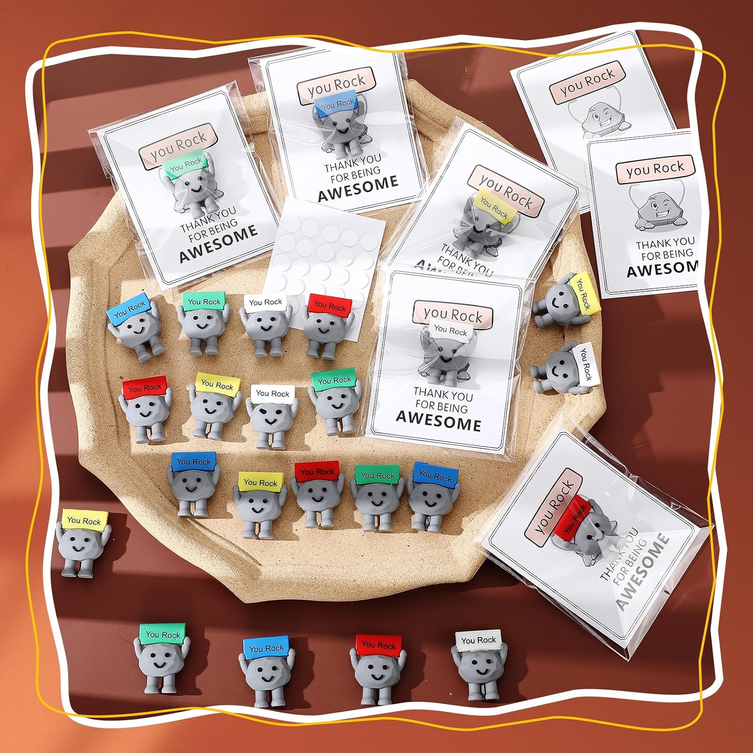 🔥Mini "You're Awesome" Rock Ornament - An Encouraging and Motivational Gift🎁