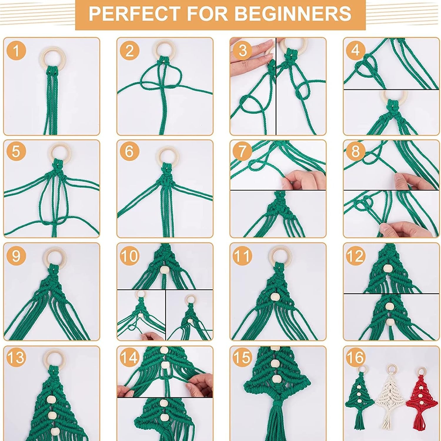 Christmas Tree DIY Macrame Kit