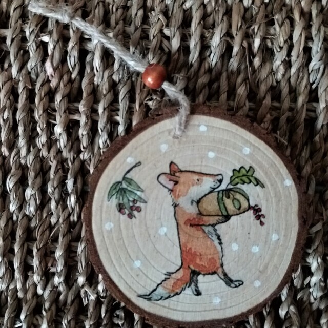 Wooden Hand-painted Christmas Decorations