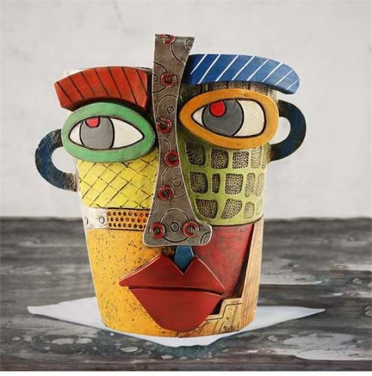 🌷Picasso Brutalist Abstract Beauty Face Flower Pot