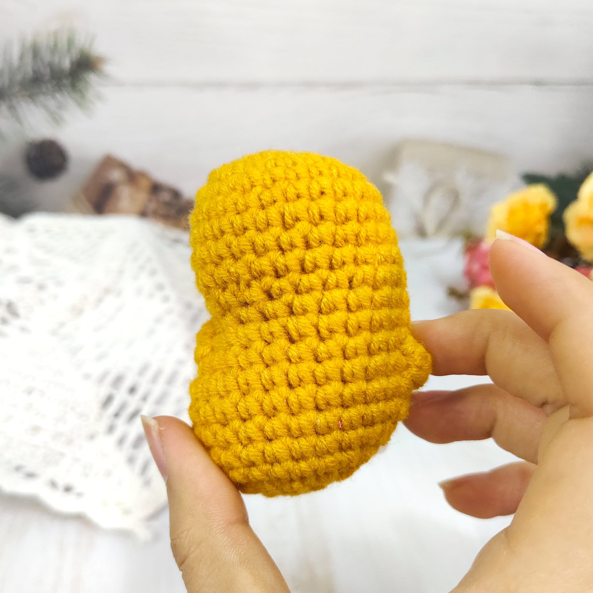 🥰Handmade Crochet Emotional Support Chicken Nugget