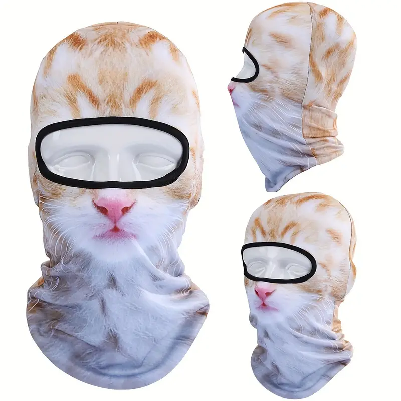 Funny Men's 3D Animal Balaclava Hat With UV Protection