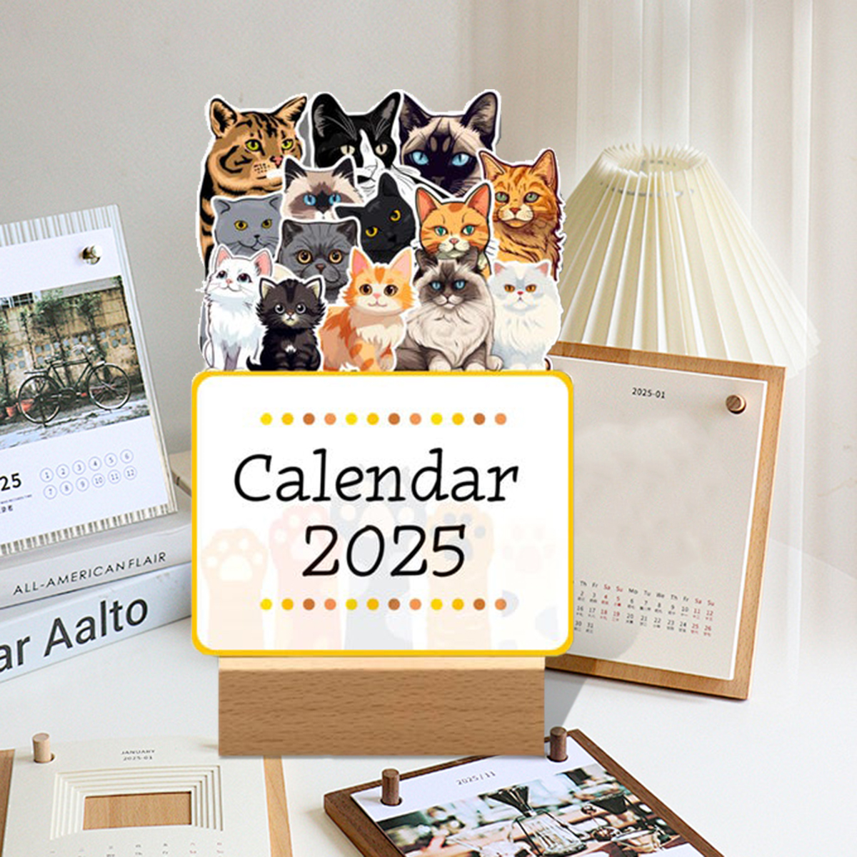 😾2025 Cats Desk Calendar📆