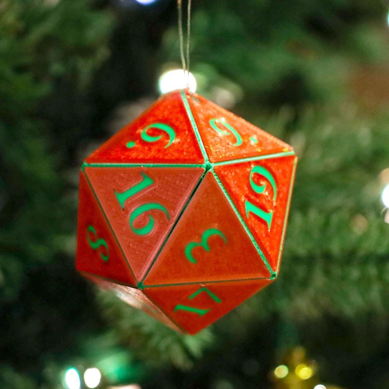 D20 Ornament - Hanging DnD charm dangler