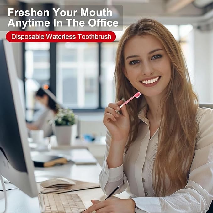 5-in-1 Disposable Travel Toothbrush