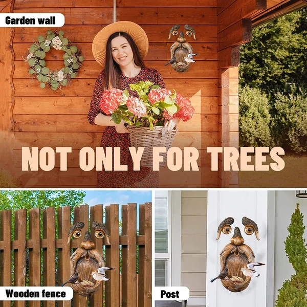 🌳Unique Bird Feeders for Outdoors - Old Man Tree Art 🔥