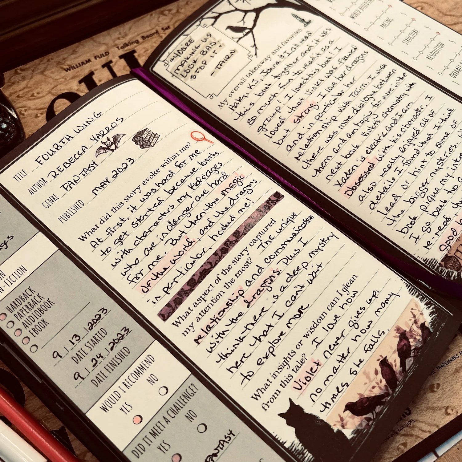 🔥Last Day 50% OFF -  📖The Essential Reading Journal: Waiting for the Night Edition(📚Hardcover & Durability Line)