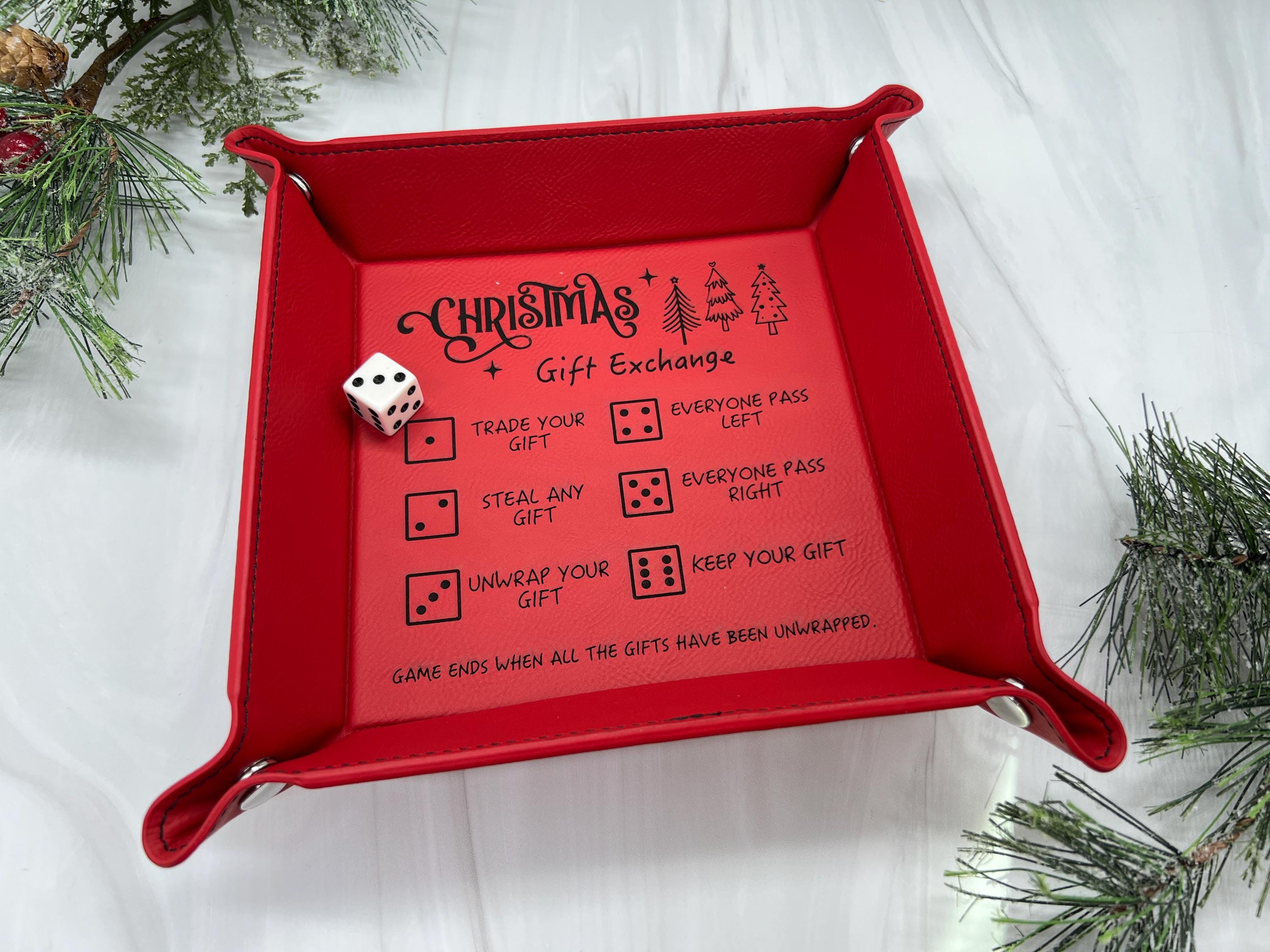 🎲Christmas Dice Tray for Gift Exchange Games🎁