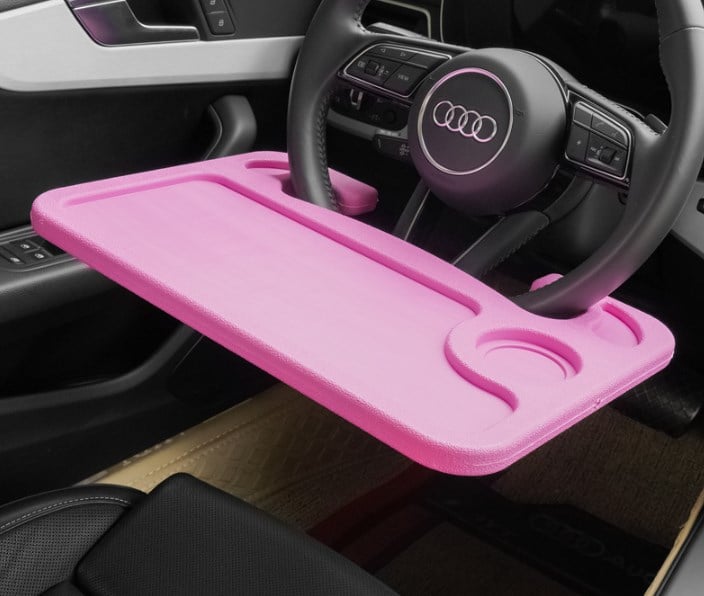 Newest Portable Car Table Steering Wheel Car Laptop Computer Desk Mount Stand Coffee Goods Tray Board Dining Table Holder