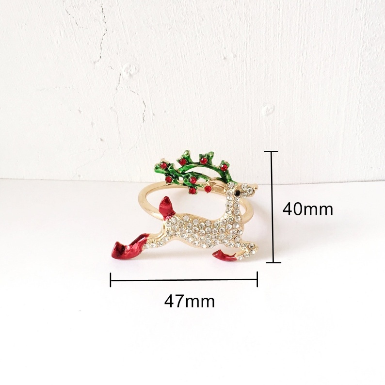 Unique and elegant-🎄Napkin Rings Christmas Set of 6