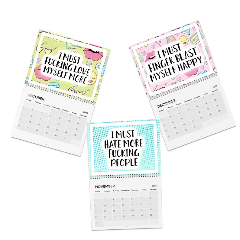 ”This Year I Must” Funny Calendar