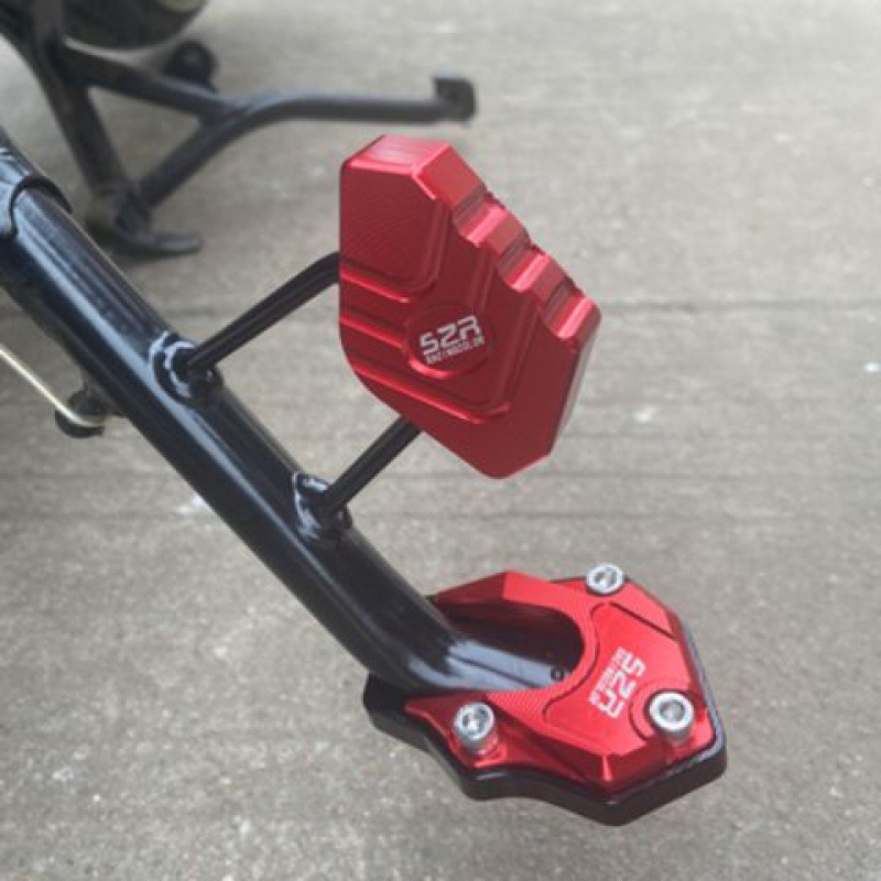 Motorcycle support frame stainless steel alloy foot pads