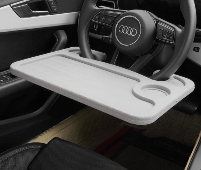 Newest Portable Car Table Steering Wheel Car Laptop Computer Desk Mount Stand Coffee Goods Tray Board Dining Table Holder