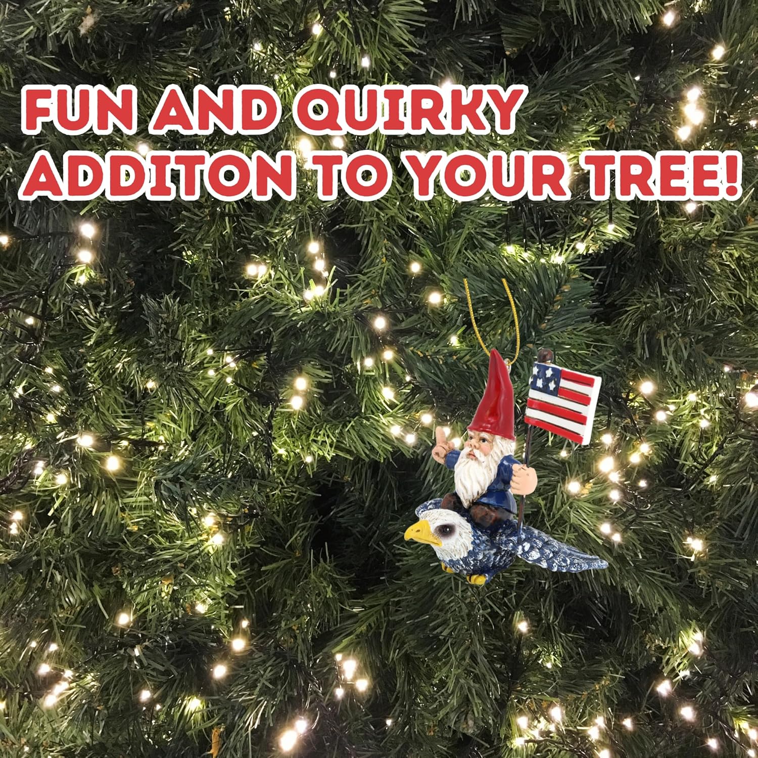 Funny Eagle Dwarf Christmas Decorations