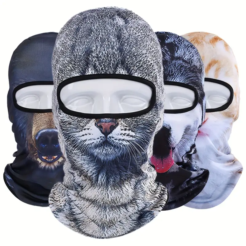 Funny Men's 3D Animal Balaclava Hat With UV Protection