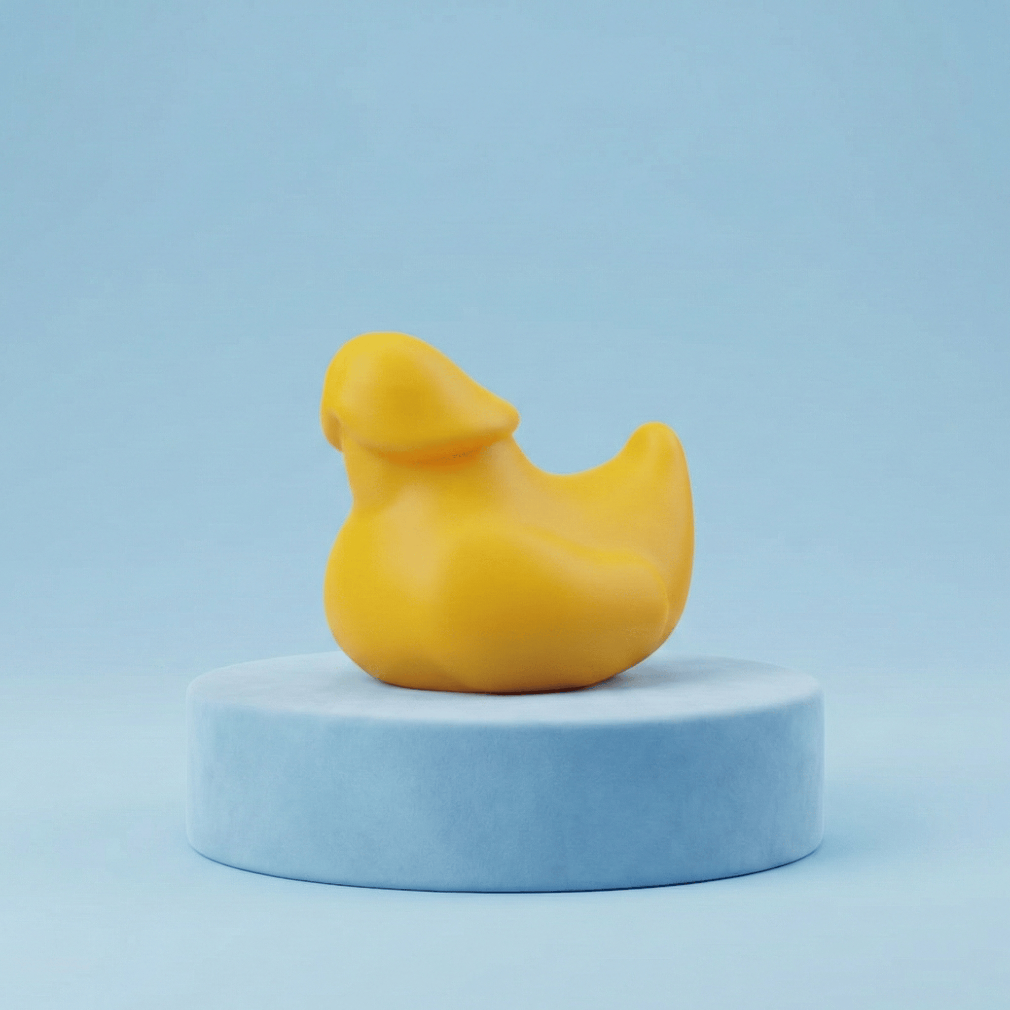 Side Profile of Funny Duck