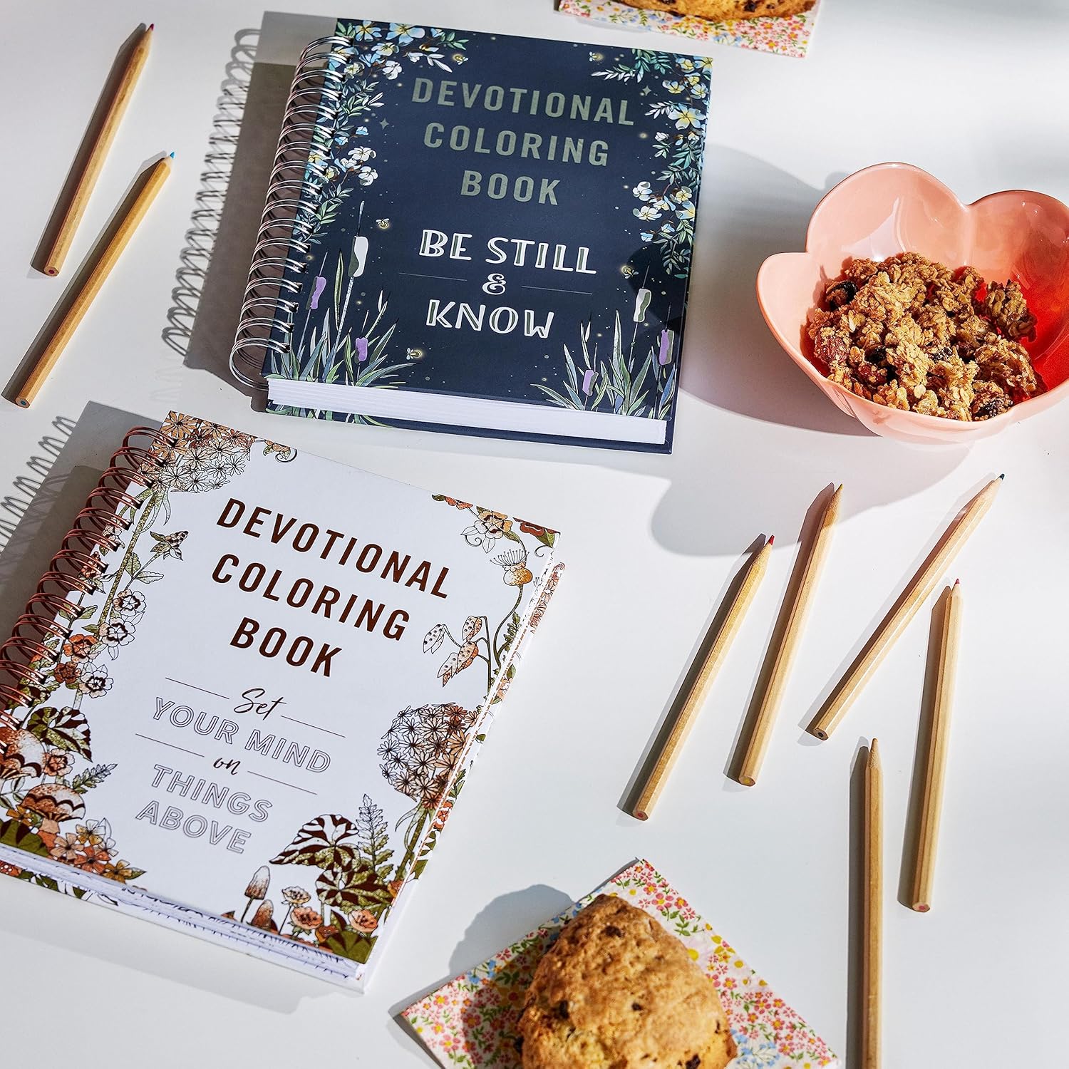 ➕️Be Still & Know: Devotional Coloring Book for mindfulness and creativity