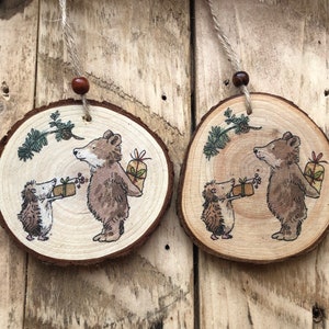 Wooden Hand-painted Christmas Decorations