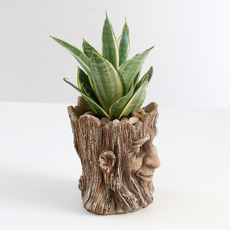 Resin Antique Creative Tree People Planter