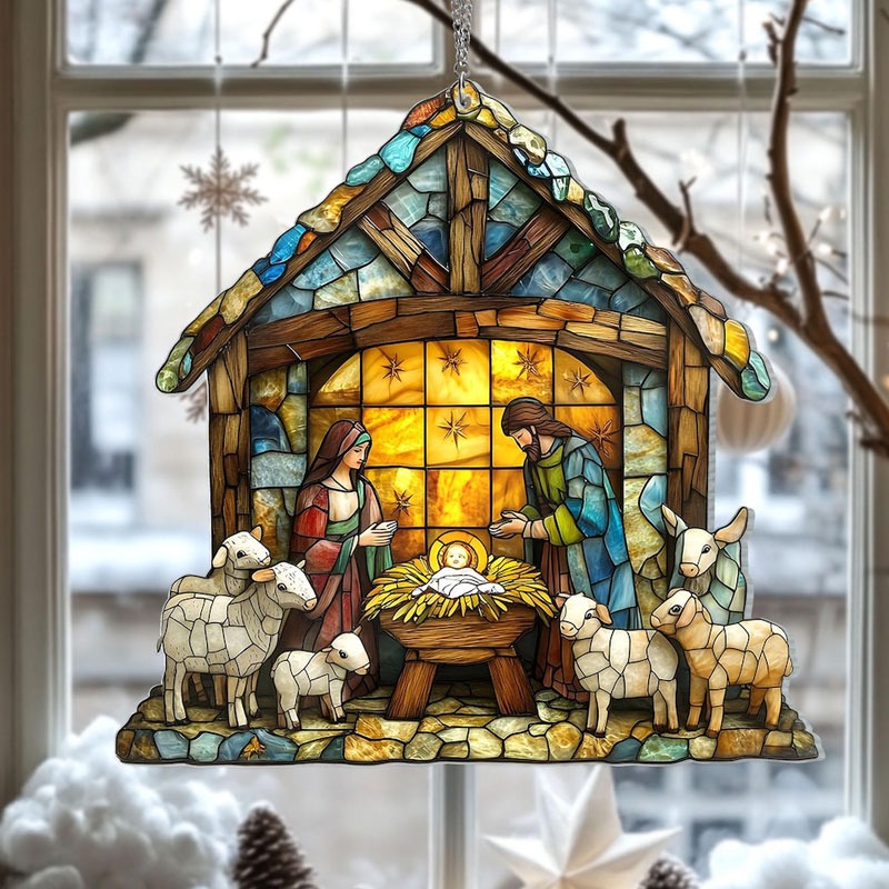 Nativity Scene Suncatcher