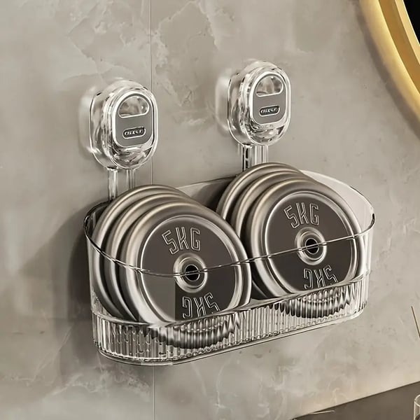 No-Drill Bathroom Suction Storage Box – Large Capacity & Strong Load-Bearing🎁