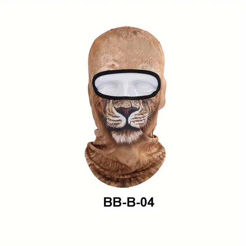 Funny Men's 3D Animal Balaclava Hat With UV Protection