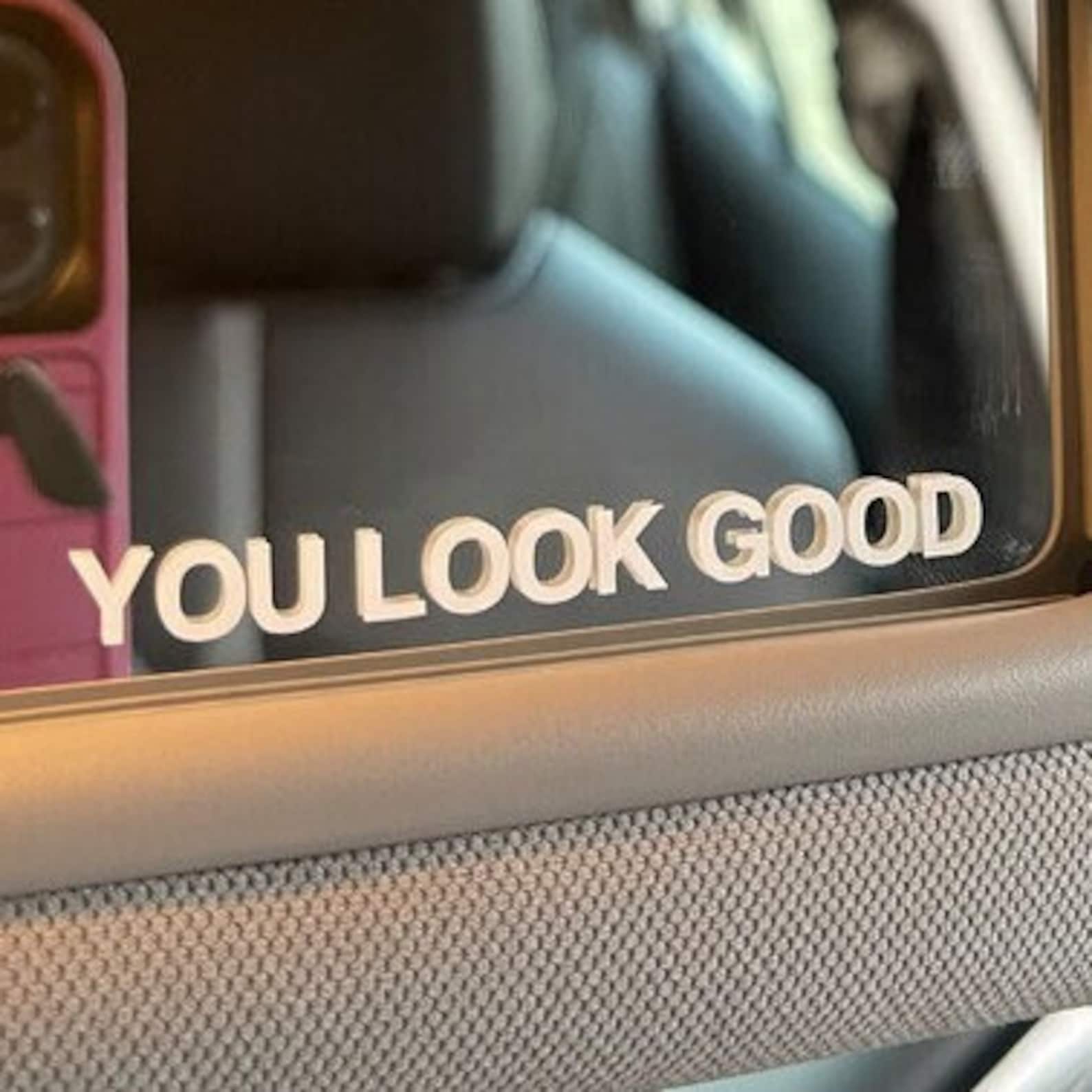 Rear View Mirror Decal
