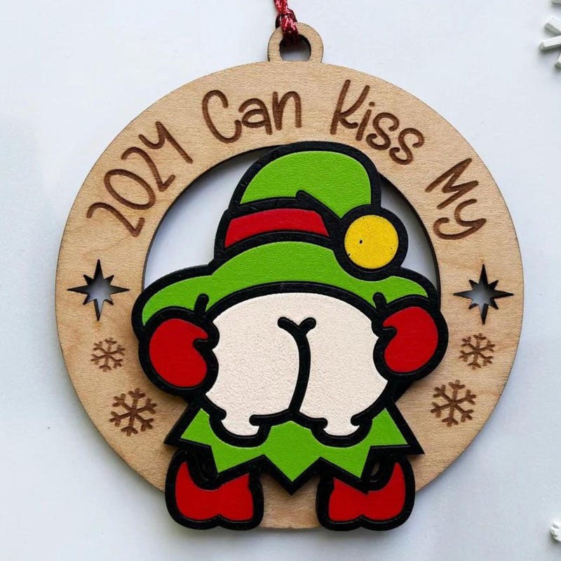 Funny Wooden Christmas Ornaments