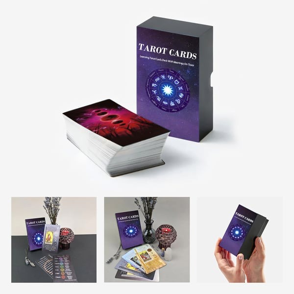 Learning Tarot Cards Deck With Meanings On Them