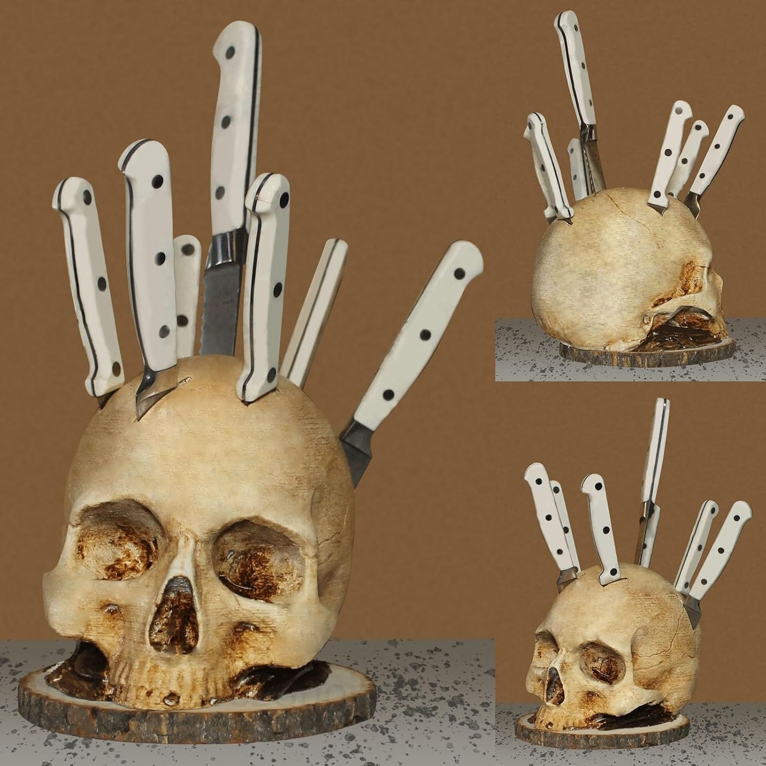 💀Skull Knife Holder for Kitchen Storage