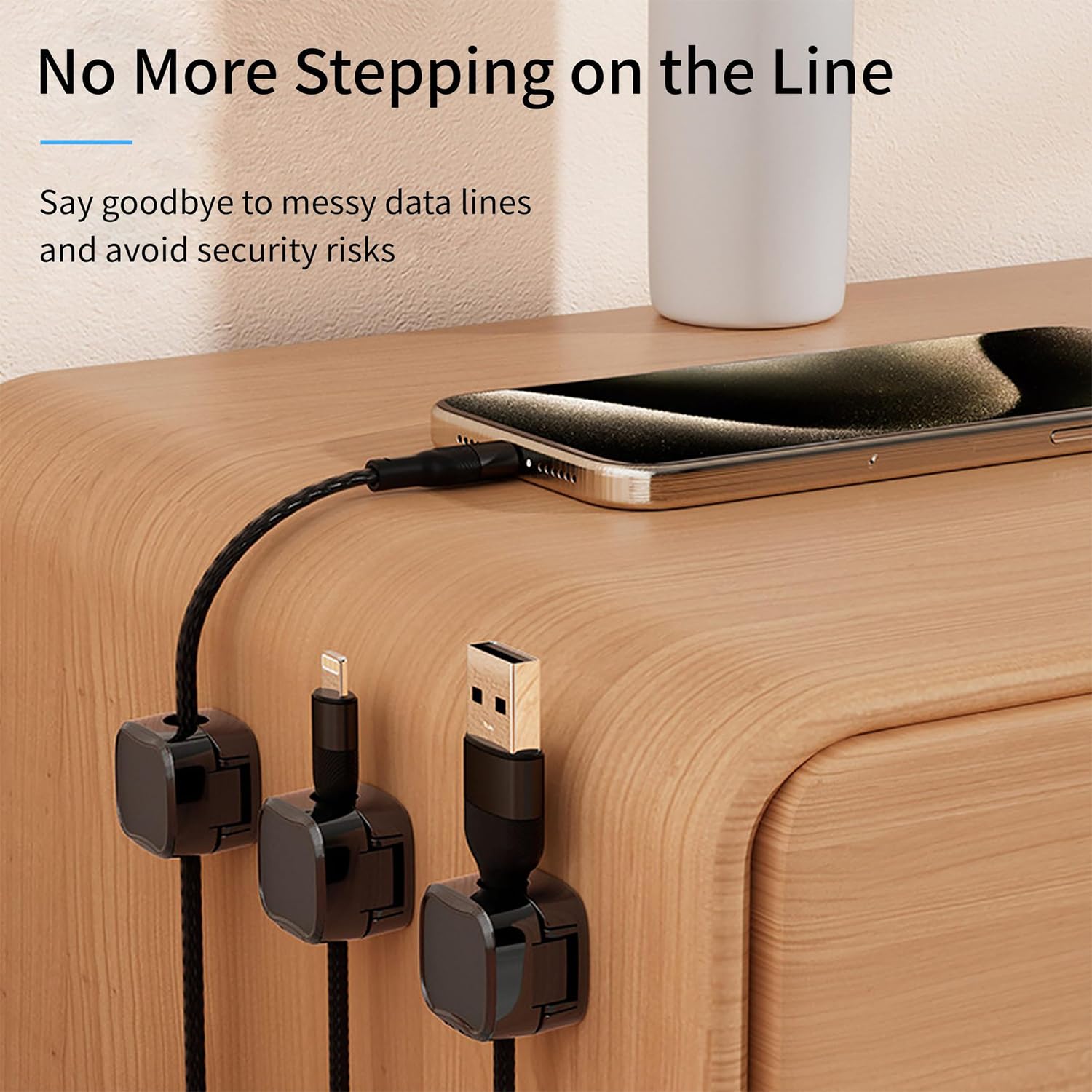 Magnetic Cable Clips,Cord Organizer Holder