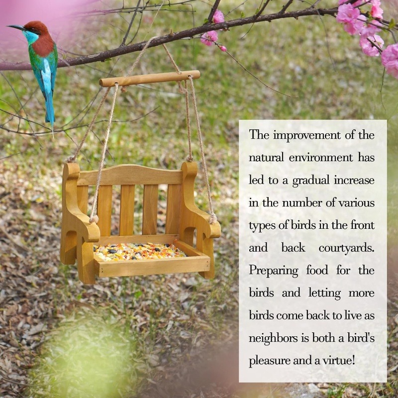 🔥Black Friday-🐦Swing Wild Bird Feeder Stand for Outside🌸