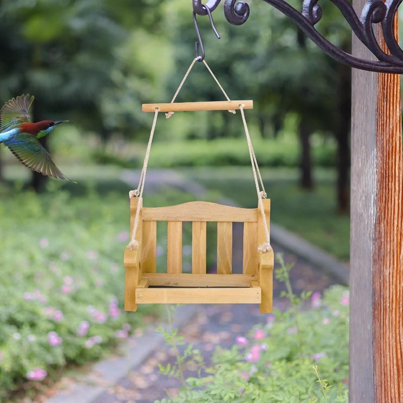 🔥Black Friday-🐦Swing Wild Bird Feeder Stand for Outside🌸